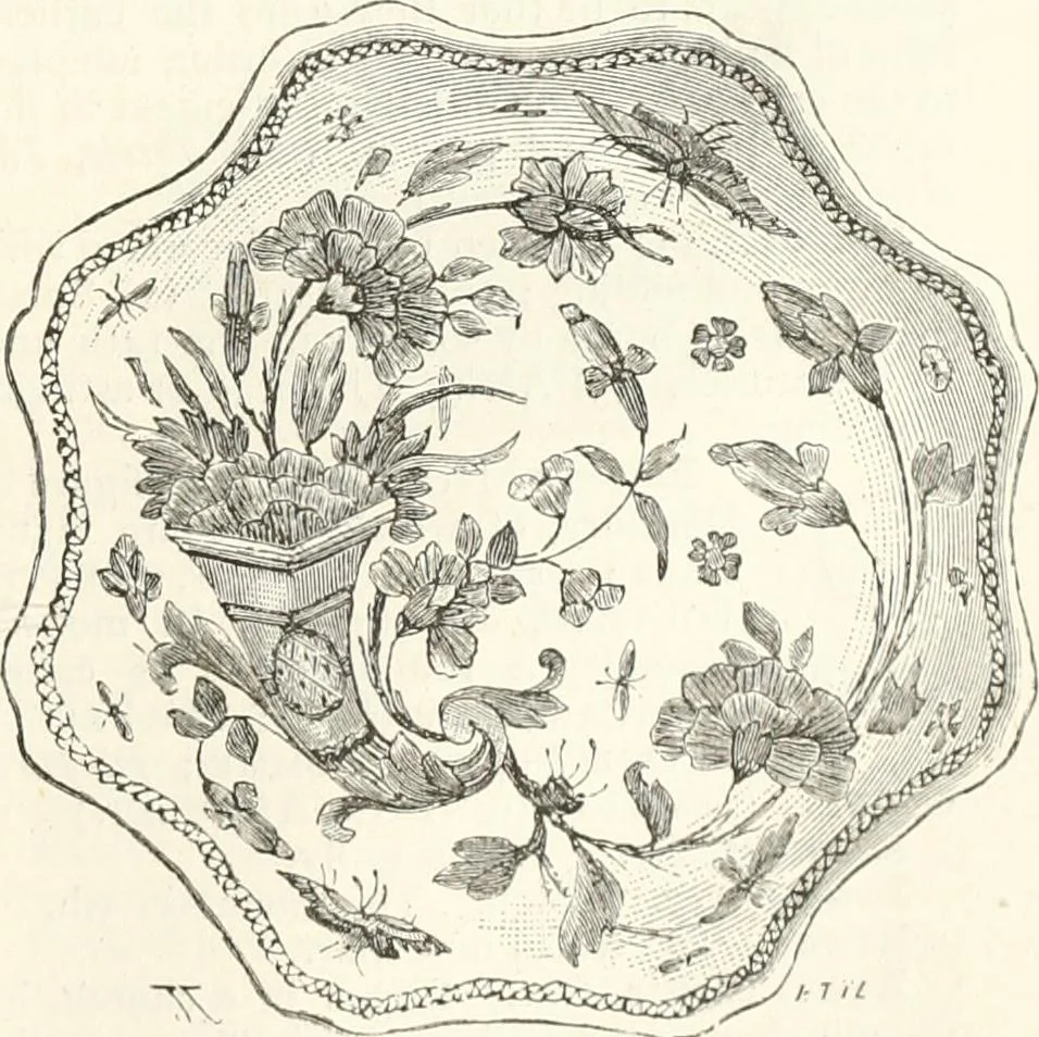An illustration from An illustrated dictionary of words used in art and archaeology. Explaining terms frequently used in works on architecture, arms, bronzes, Christian art, colour, costume, decoration, devices, emblems, heraldry, lace, personal ornaments, pottery, painting, sculpture, &c., with their derivations, 1883, leaf 294