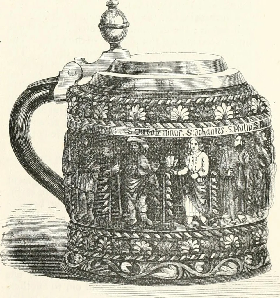An illustration from An illustrated dictionary of words used in art and archaeology. Explaining terms frequently used in works on architecture, arms, bronzes, Christian art, colour, costume, decoration, devices, emblems, heraldry, lace, personal ornaments, pottery, painting, sculpture, &c., with their derivations, 1883, leaf 30