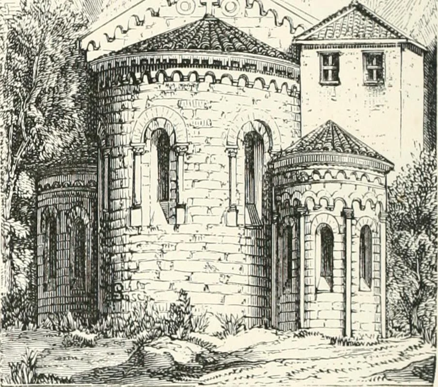 An illustration from An illustrated dictionary of words used in art and archaeology. Explaining terms frequently used in works on architecture, arms, bronzes, Christian art, colour, costume, decoration, devices, emblems, heraldry, lace, personal ornaments, pottery, painting, sculpture, &c., with their derivations, 1883, leaf 31