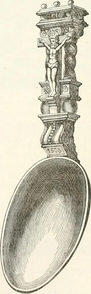 An illustration from An illustrated dictionary of words used in art and archaeology. Explaining terms frequently used in works on architecture, arms, bronzes, Christian art, colour, costume, decoration, devices, emblems, heraldry, lace, personal ornaments, pottery, painting, sculpture, &c., with their derivations, 1883, leaf 313