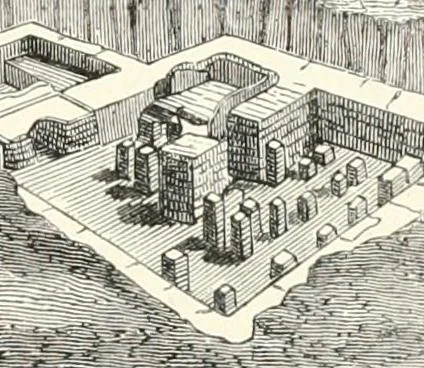 An illustration from An illustrated dictionary of words used in art and archaeology. Explaining terms frequently used in works on architecture, arms, bronzes, Christian art, colour, costume, decoration, devices, emblems, heraldry, lace, personal ornaments, pottery, painting, sculpture, &c., with their derivations, 1883, leaf 320