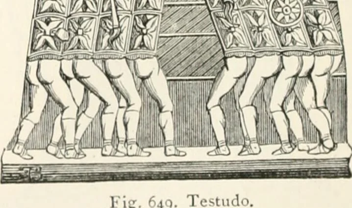 An illustration from An illustrated dictionary of words used in art and archaeology. Explaining terms frequently used in works on architecture, arms, bronzes, Christian art, colour, costume, decoration, devices, emblems, heraldry, lace, personal ornaments, pottery, painting, sculpture, &c., with their derivations, 1883, leaf 327