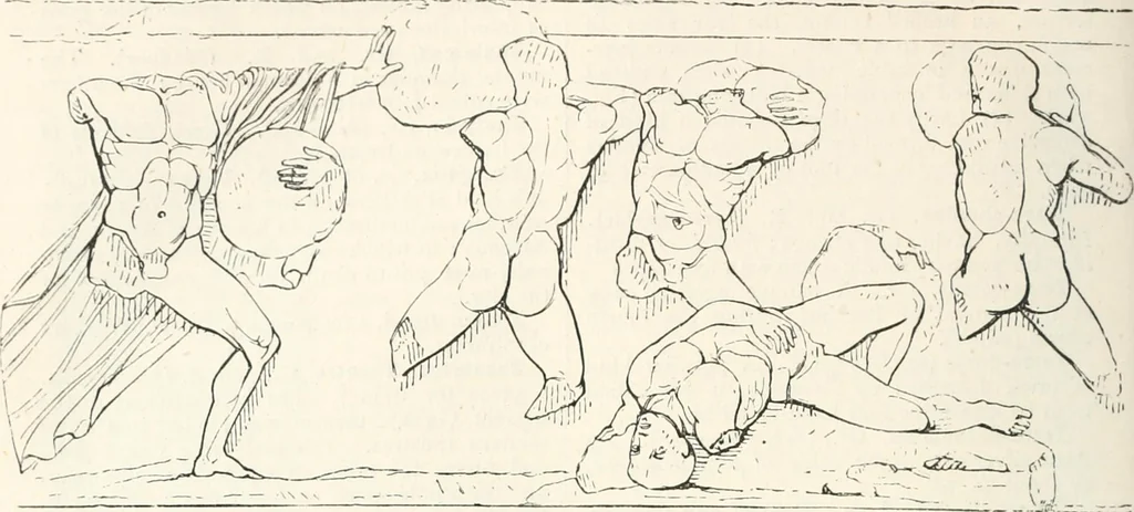 An illustration from An illustrated dictionary of words used in art and archaeology. Explaining terms frequently used in works on architecture, arms, bronzes, Christian art, colour, costume, decoration, devices, emblems, heraldry, lace, personal ornaments, pottery, painting, sculpture, &c., with their derivations, 1883, leaf 329