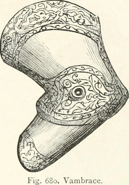 An illustration from An illustrated dictionary of words used in art and archaeology. Explaining terms frequently used in works on architecture, arms, bronzes, Christian art, colour, costume, decoration, devices, emblems, heraldry, lace, personal ornaments, pottery, painting, sculpture, &c., with their derivations, 1883, leaf 344