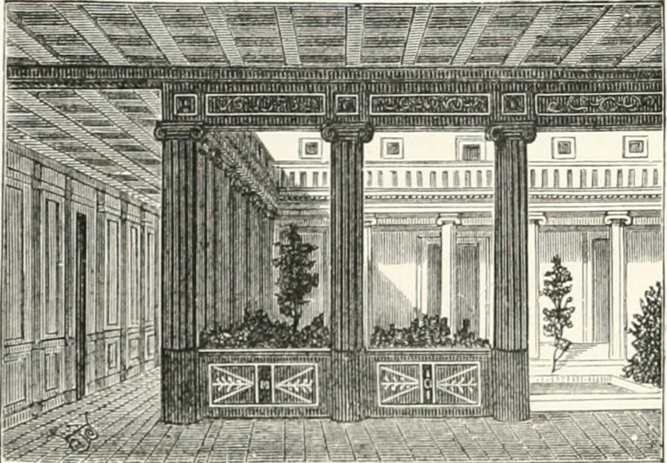 An illustration from An illustrated dictionary of words used in art and archaeology. Explaining terms frequently used in works on architecture, arms, bronzes, Christian art, colour, costume, decoration, devices, emblems, heraldry, lace, personal ornaments, pottery, painting, sculpture, &c., with their derivations, 1883, leaf 39