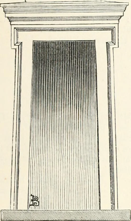 An illustration from An illustrated dictionary of words used in art and archaeology. Explaining terms frequently used in works on architecture, arms, bronzes, Christian art, colour, costume, decoration, devices, emblems, heraldry, lace, personal ornaments, pottery, painting, sculpture, &c., with their derivations, 1883, leaf 40