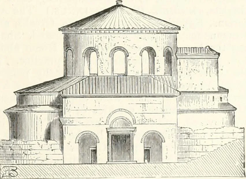 An illustration from An illustrated dictionary of words used in art and archaeology. Explaining terms frequently used in works on architecture, arms, bronzes, Christian art, colour, costume, decoration, devices, emblems, heraldry, lace, personal ornaments, pottery, painting, sculpture, &c., with their derivations, 1883, leaf 44