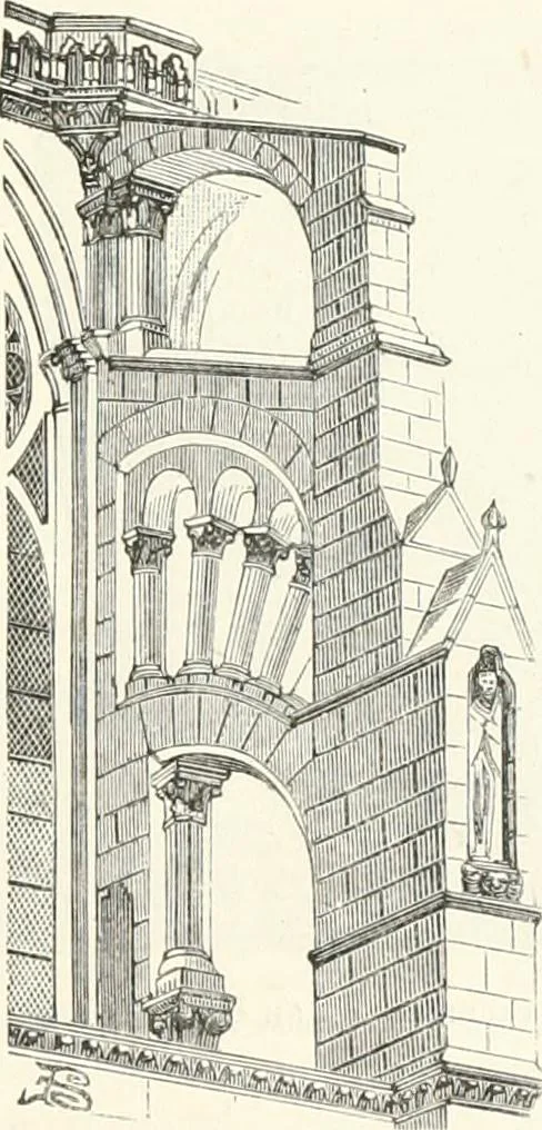An illustration from An illustrated dictionary of words used in art and archaeology. Explaining terms frequently used in works on architecture, arms, bronzes, Christian art, colour, costume, decoration, devices, emblems, heraldry, lace, personal ornaments, pottery, painting, sculpture, &c., with their derivations, 1883, leaf 60