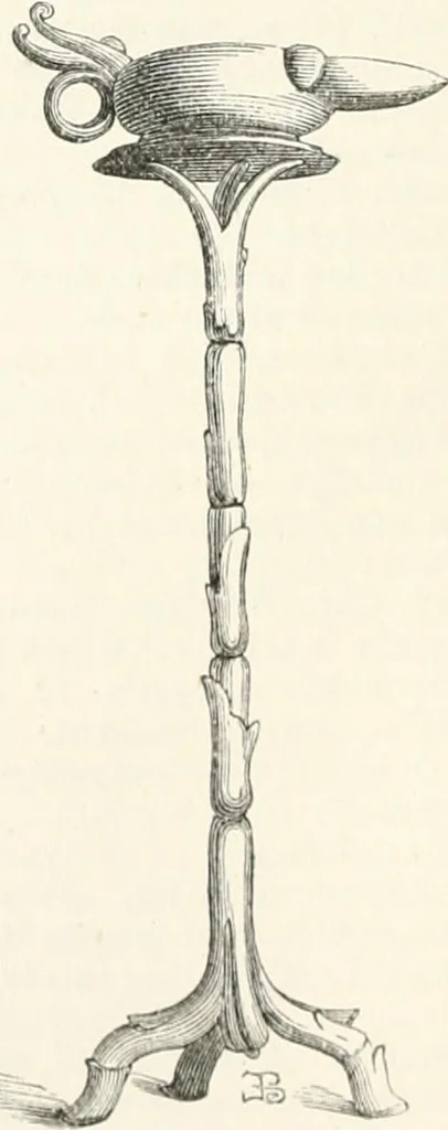 An illustration from An illustrated dictionary of words used in art and archaeology. Explaining terms frequently used in works on architecture, arms, bronzes, Christian art, colour, costume, decoration, devices, emblems, heraldry, lace, personal ornaments, pottery, painting, sculpture, &c., with their derivations, 1883, leaf 65