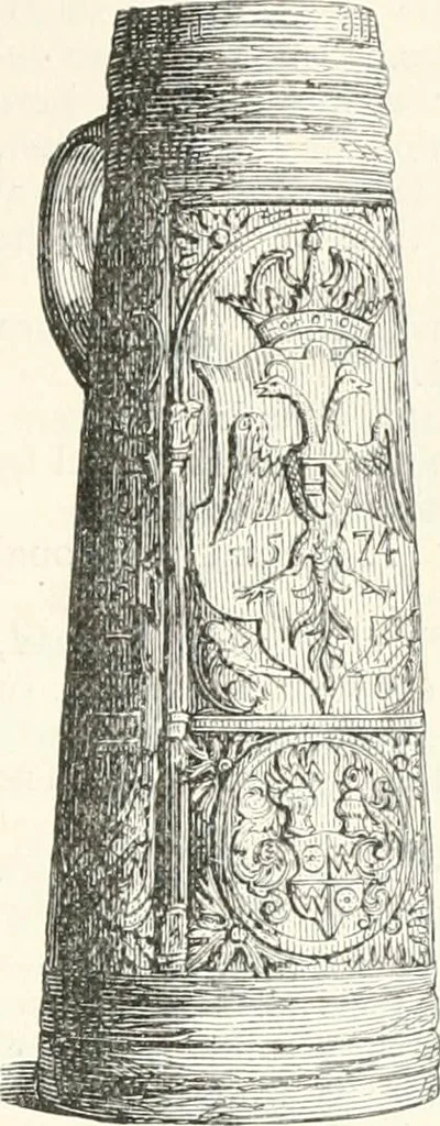 An illustration from An illustrated dictionary of words used in art and archaeology. Explaining terms frequently used in works on architecture, arms, bronzes, Christian art, colour, costume, decoration, devices, emblems, heraldry, lace, personal ornaments, pottery, painting, sculpture, &c., with their derivations, 1883, leaf 66