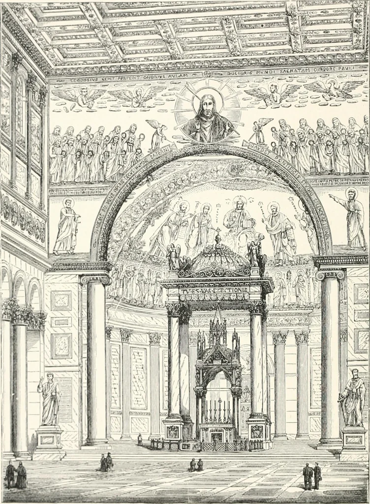 An illustration from An illustrated dictionary of words used in art and archaeology. Explaining terms frequently used in works on architecture, arms, bronzes, Christian art, colour, costume, decoration, devices, emblems, heraldry, lace, personal ornaments, pottery, painting, sculpture, &c., with their derivations, 1883, leaf 7