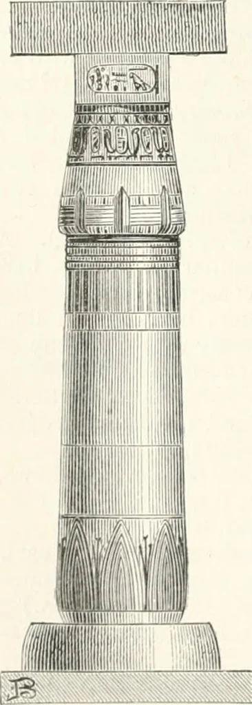 An illustration from An illustrated dictionary of words used in art and archaeology. Explaining terms frequently used in works on architecture, arms, bronzes, Christian art, colour, costume, decoration, devices, emblems, heraldry, lace, personal ornaments, pottery, painting, sculpture, &c., with their derivations, 1883, leaf 71