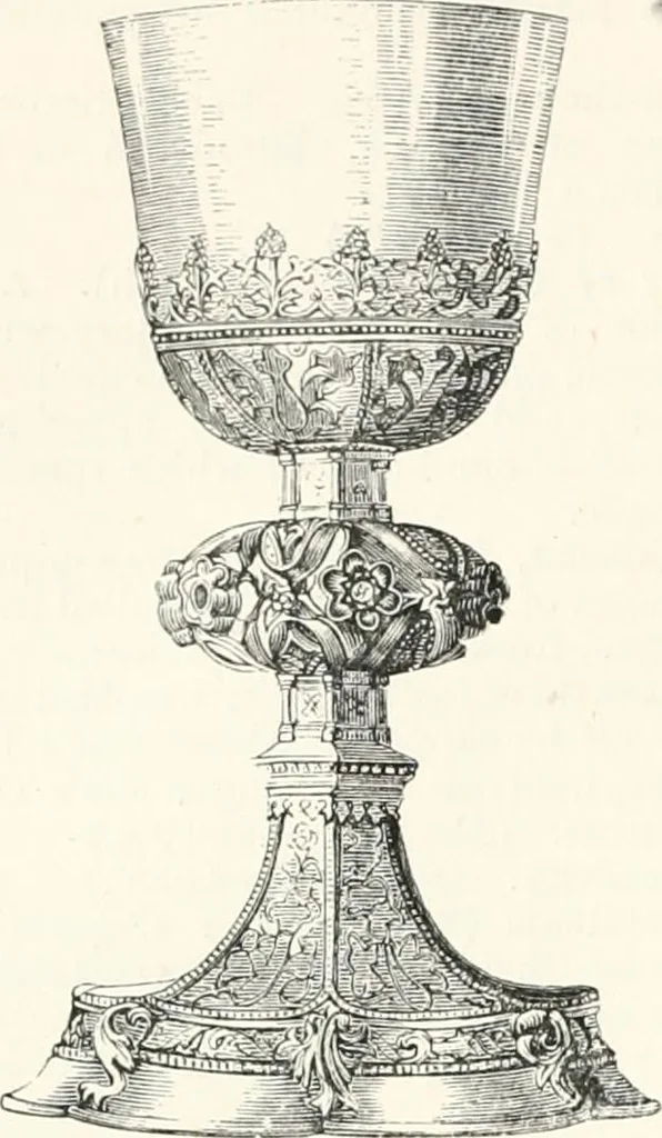 An illustration from An illustrated dictionary of words used in art and archaeology. Explaining terms frequently used in works on architecture, arms, bronzes, Christian art, colour, costume, decoration, devices, emblems, heraldry, lace, personal ornaments, pottery, painting, sculpture, &c., with their derivations, 1883, leaf 77