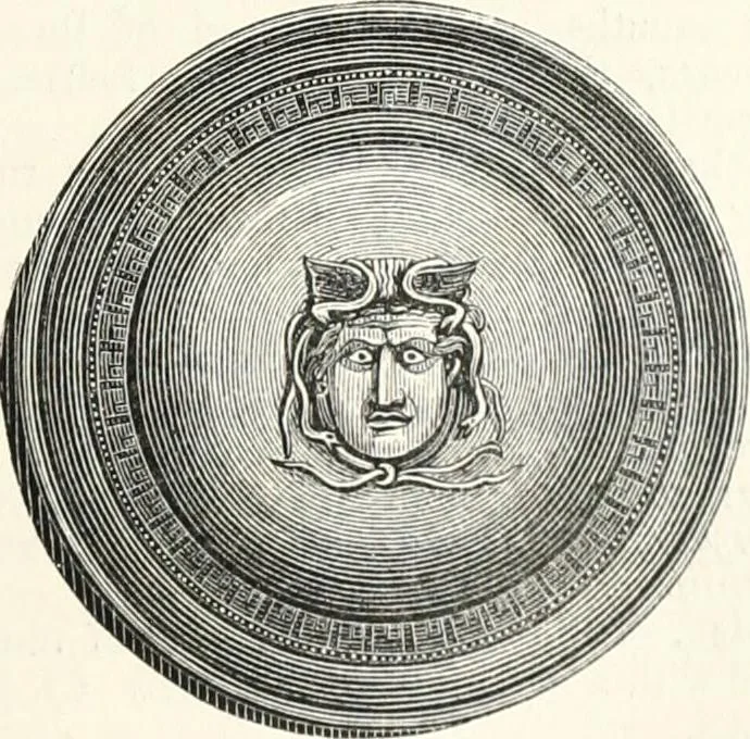 An illustration from An illustrated dictionary of words used in art and archaeology. Explaining terms frequently used in works on architecture, arms, bronzes, Christian art, colour, costume, decoration, devices, emblems, heraldry, lace, personal ornaments, pottery, painting, sculpture, &c., with their derivations, 1883, leaf 88