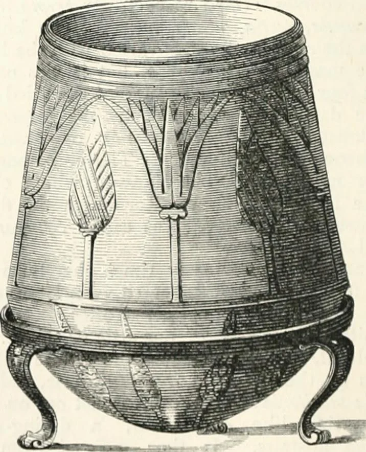 An illustration from An illustrated dictionary of words used in art and archaeology. Explaining terms frequently used in works on architecture, arms, bronzes, Christian art, colour, costume, decoration, devices, emblems, heraldry, lace, personal ornaments, pottery, painting, sculpture, &c., with their derivations, 1883, leaf 93