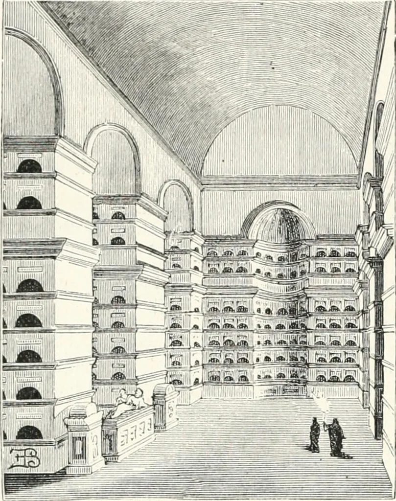 An illustration from An illustrated dictionary of words used in art and archaeology. Explaining terms frequently used in works on architecture, arms, bronzes, Christian art, colour, costume, decoration, devices, emblems, heraldry, lace, personal ornaments, pottery, painting, sculpture, &c., with their derivations, 1883, leaf 95