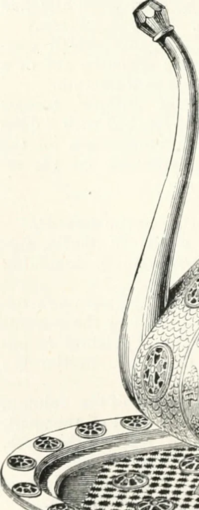 An illustration from An illustrated dictionary of words used in art and archaeology. Explaining terms frequently used in works on architecture, arms, bronzes, Christian art, colour, costume, decoration, devices, emblems, heraldry, lace, personal ornaments, pottery, painting, sculpture, &c., with their derivations, 1883, leaf 99