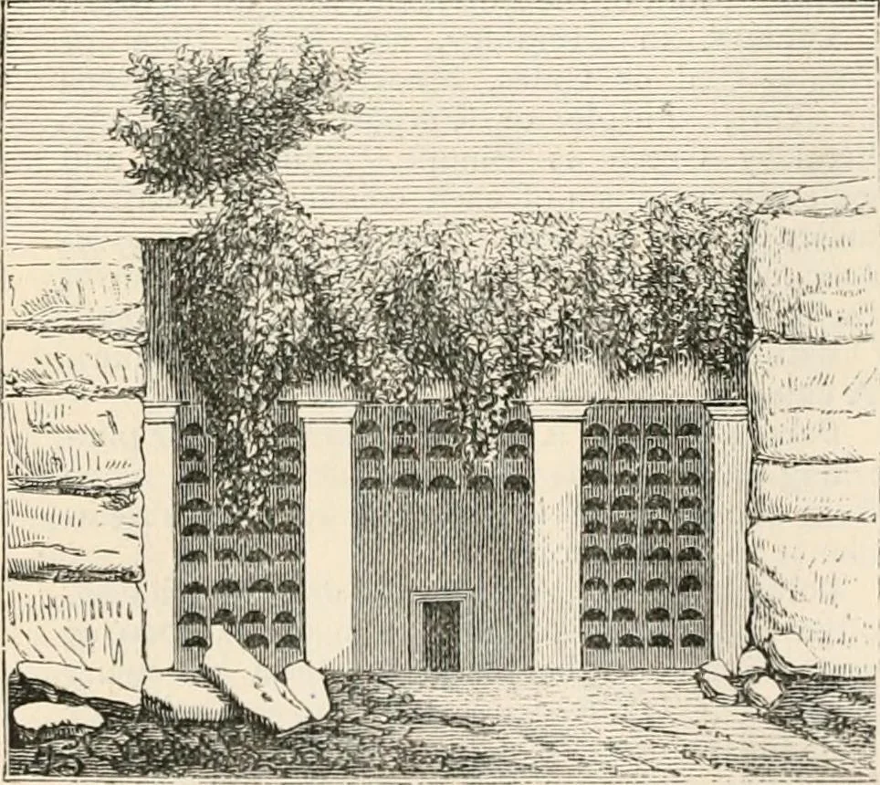 An illustration from An illustrated dictionary of words used in art and archaeology. Explaining terms frequently used in works on architecture, arms, bronzes, Christian art, colour, costume, decoration, devices, emblems, heraldry, lace, personal ornaments, pottery, painting, sculpture, &c, with their derivations, 1883, leaf 101