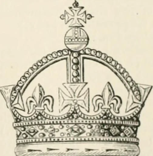 An illustration from An illustrated dictionary of words used in art and archaeology. Explaining terms frequently used in works on architecture, arms, bronzes, Christian art, colour, costume, decoration, devices, emblems, heraldry, lace, personal ornaments, pottery, painting, sculpture, &c, with their derivations, 1883, leaf 114
