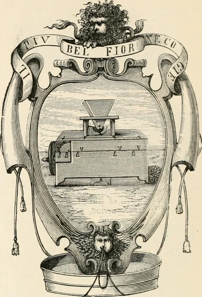 An illustration from An illustrated dictionary of words used in art and archaeology. Explaining terms frequently used in works on architecture, arms, bronzes, Christian art, colour, costume, decoration, devices, emblems, heraldry, lace, personal ornaments, pottery, painting, sculpture, &c, with their derivations, 1883, leaf 115