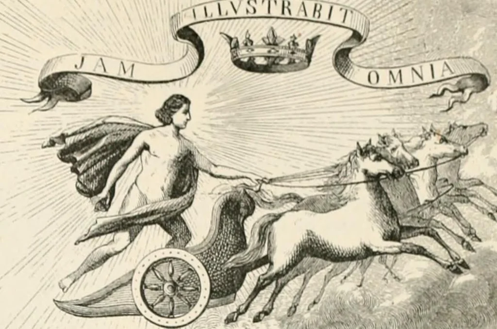 An illustration from An illustrated dictionary of words used in art and archaeology. Explaining terms frequently used in works on architecture, arms, bronzes, Christian art, colour, costume, decoration, devices, emblems, heraldry, lace, personal ornaments, pottery, painting, sculpture, &c, with their derivations, 1883, leaf 118