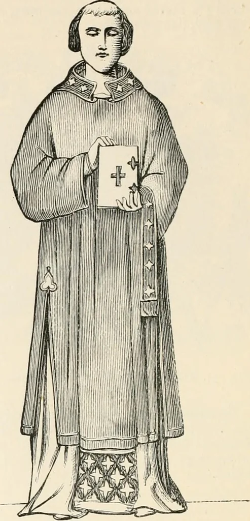 An illustration from An illustrated dictionary of words used in art and archaeology. Explaining terms frequently used in works on architecture, arms, bronzes, Christian art, colour, costume, decoration, devices, emblems, heraldry, lace, personal ornaments, pottery, painting, sculpture, &c, with their derivations, 1883, leaf 121