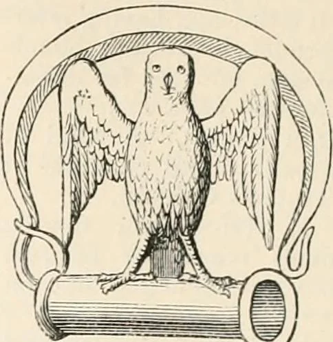 An illustration from An illustrated dictionary of words used in art and archaeology. Explaining terms frequently used in works on architecture, arms, bronzes, Christian art, colour, costume, decoration, devices, emblems, heraldry, lace, personal ornaments, pottery, painting, sculpture, &c, with their derivations, 1883, leaf 129