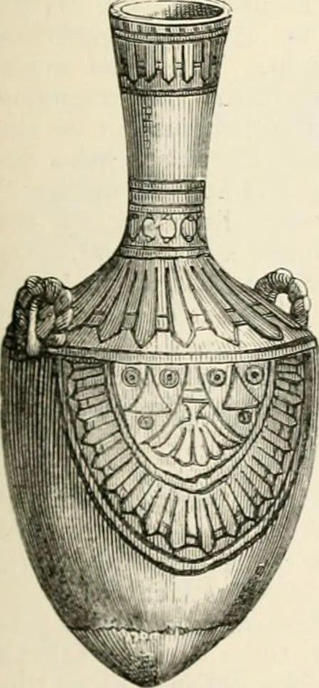 An illustration from An illustrated dictionary of words used in art and archaeology. Explaining terms frequently used in works on architecture, arms, bronzes, Christian art, colour, costume, decoration, devices, emblems, heraldry, lace, personal ornaments, pottery, painting, sculpture, &c, with their derivations, 1883, leaf 138