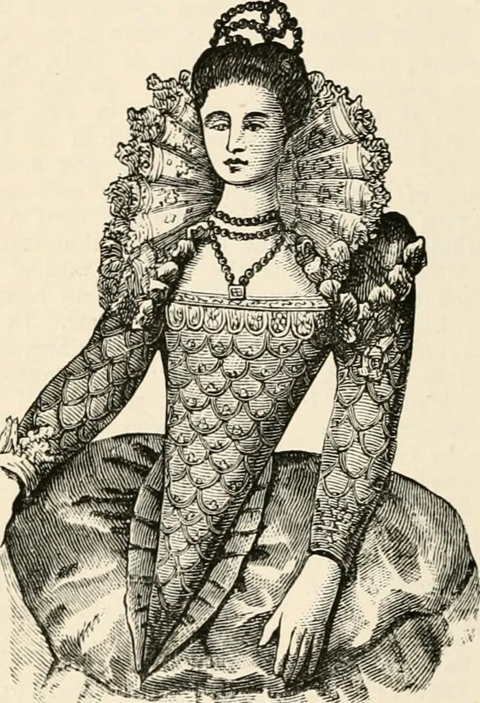 An illustration from An illustrated dictionary of words used in art and archaeology. Explaining terms frequently used in works on architecture, arms, bronzes, Christian art, colour, costume, decoration, devices, emblems, heraldry, lace, personal ornaments, pottery, painting, sculpture, &c, with their derivations, 1883, leaf 153