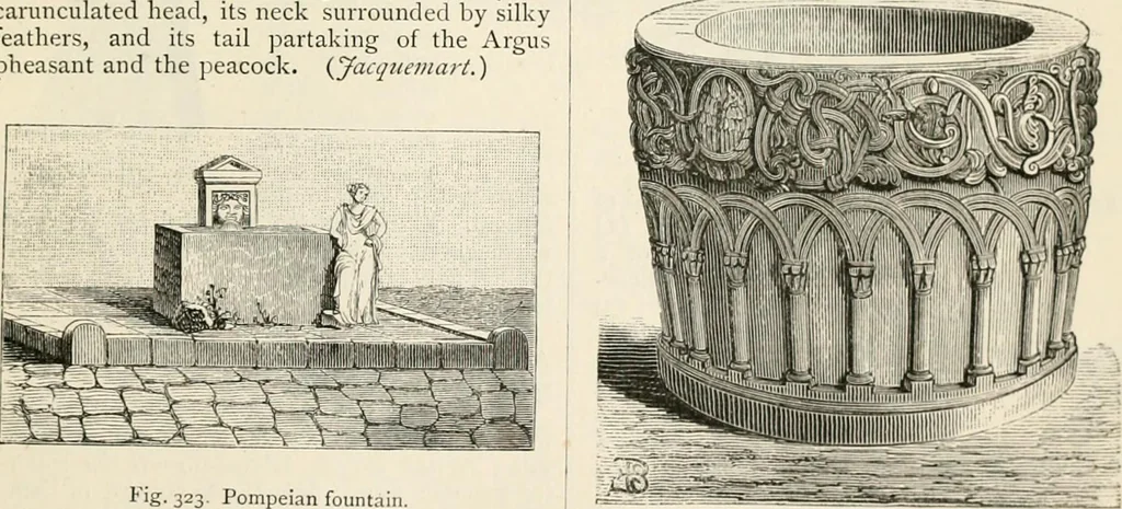An illustration from An illustrated dictionary of words used in art and archaeology. Explaining terms frequently used in works on architecture, arms, bronzes, Christian art, colour, costume, decoration, devices, emblems, heraldry, lace, personal ornaments, pottery, painting, sculpture, &c, with their derivations, 1883, leaf 160