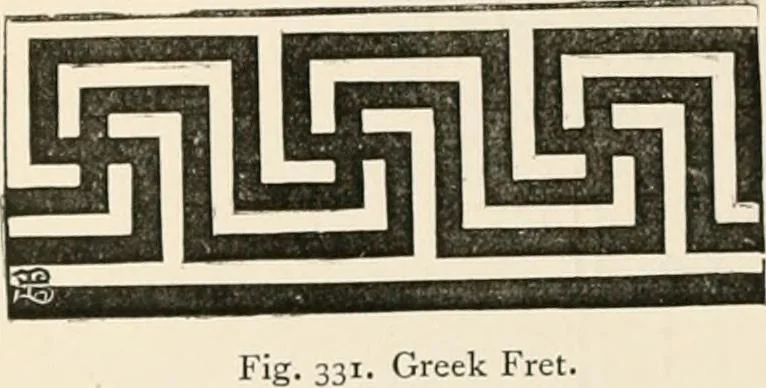 An illustration from An illustrated dictionary of words used in art and archaeology. Explaining terms frequently used in works on architecture, arms, bronzes, Christian art, colour, costume, decoration, devices, emblems, heraldry, lace, personal ornaments, pottery, painting, sculpture, &c, with their derivations, 1883, leaf 163