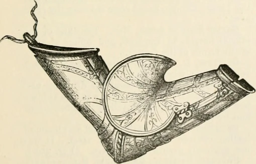 An illustration from An illustrated dictionary of words used in art and archaeology. Explaining terms frequently used in works on architecture, arms, bronzes, Christian art, colour, costume, decoration, devices, emblems, heraldry, lace, personal ornaments, pottery, painting, sculpture, &c, with their derivations, 1883, leaf 168