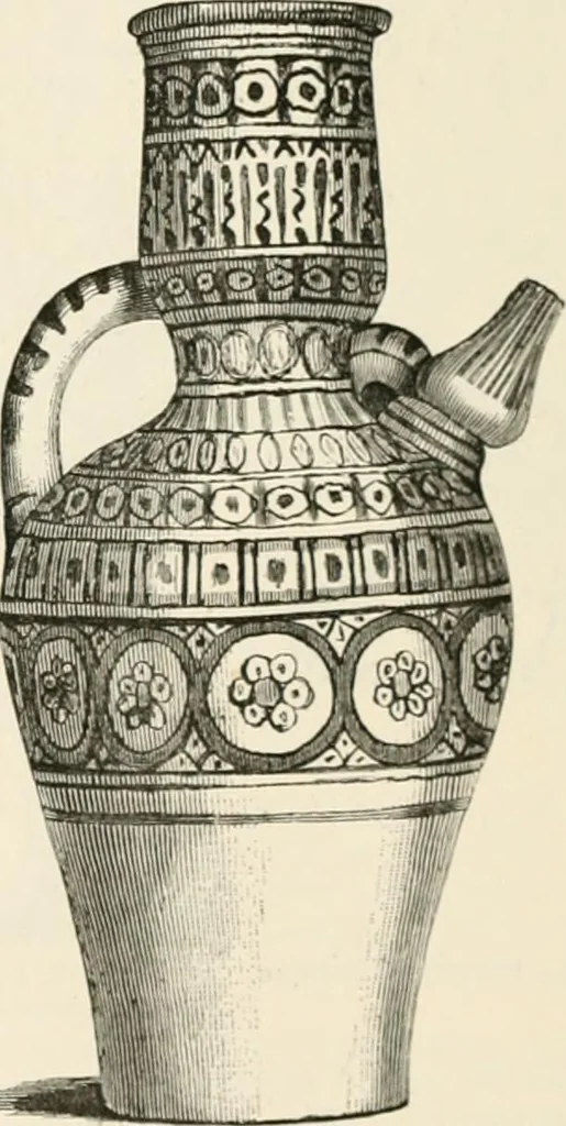 An illustration from An illustrated dictionary of words used in art and archaeology. Explaining terms frequently used in works on architecture, arms, bronzes, Christian art, colour, costume, decoration, devices, emblems, heraldry, lace, personal ornaments, pottery, painting, sculpture, &c, with their derivations, 1883, leaf 168