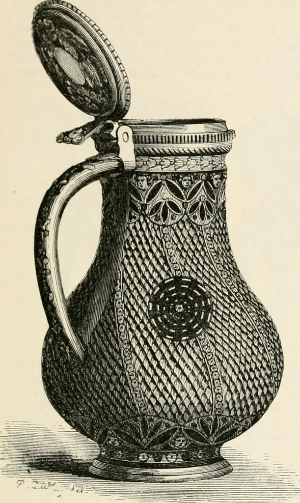 An illustration from An illustrated dictionary of words used in art and archaeology. Explaining terms frequently used in works on architecture, arms, bronzes, Christian art, colour, costume, decoration, devices, emblems, heraldry, lace, personal ornaments, pottery, painting, sculpture, &c, with their derivations, 1883, leaf 174