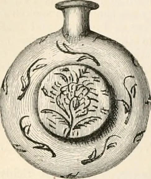 An illustration from An illustrated dictionary of words used in art and archaeology. Explaining terms frequently used in works on architecture, arms, bronzes, Christian art, colour, costume, decoration, devices, emblems, heraldry, lace, personal ornaments, pottery, painting, sculpture, &c, with their derivations, 1883, leaf 177