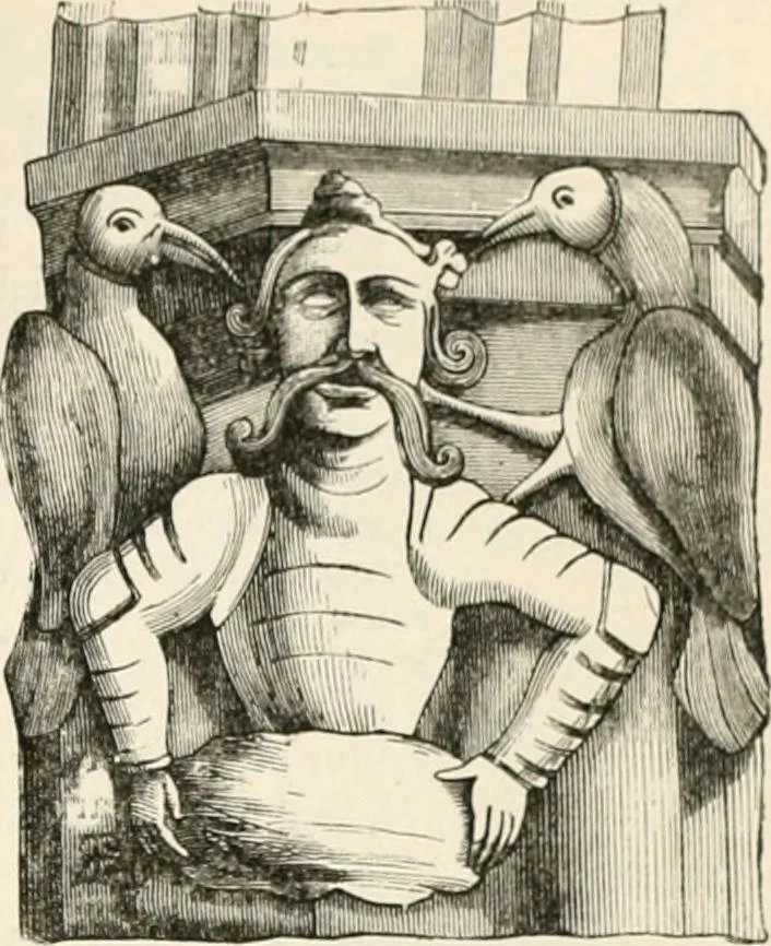 An illustration from An illustrated dictionary of words used in art and archaeology. Explaining terms frequently used in works on architecture, arms, bronzes, Christian art, colour, costume, decoration, devices, emblems, heraldry, lace, personal ornaments, pottery, painting, sculpture, &c, with their derivations, 1883, leaf 178