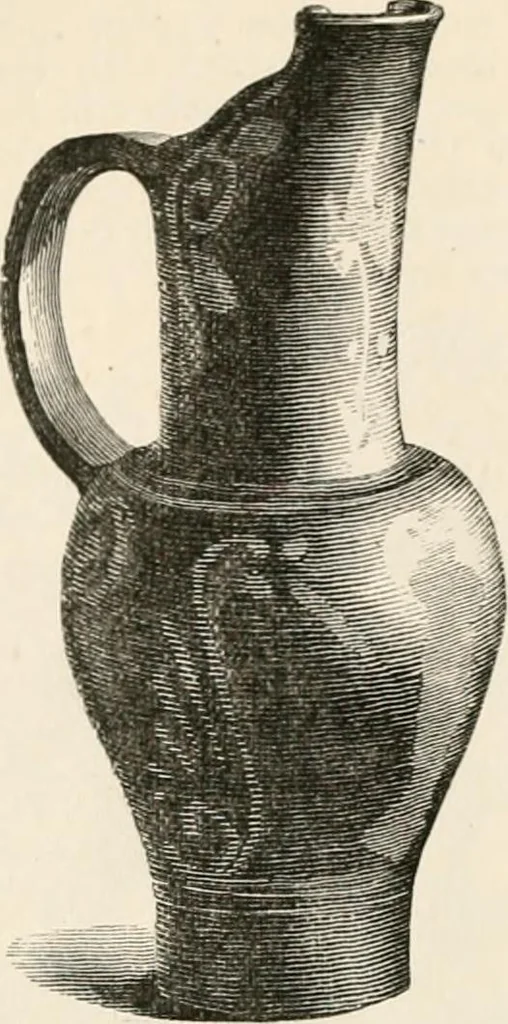 An illustration from An illustrated dictionary of words used in art and archaeology. Explaining terms frequently used in works on architecture, arms, bronzes, Christian art, colour, costume, decoration, devices, emblems, heraldry, lace, personal ornaments, pottery, painting, sculpture, &c, with their derivations, 1883, leaf 191