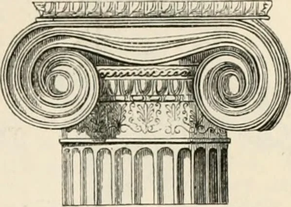 An illustration from An illustrated dictionary of words used in art and archaeology. Explaining terms frequently used in works on architecture, arms, bronzes, Christian art, colour, costume, decoration, devices, emblems, heraldry, lace, personal ornaments, pottery, painting, sculpture, &c, with their derivations, 1883, leaf 196