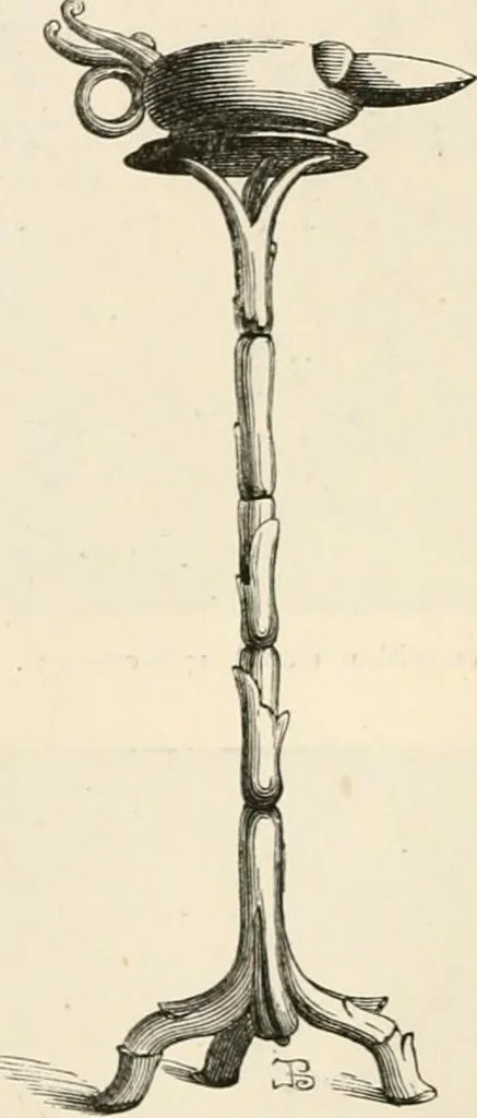 An illustration from An illustrated dictionary of words used in art and archaeology. Explaining terms frequently used in works on architecture, arms, bronzes, Christian art, colour, costume, decoration, devices, emblems, heraldry, lace, personal ornaments, pottery, painting, sculpture, &c, with their derivations, 1883, leaf 205