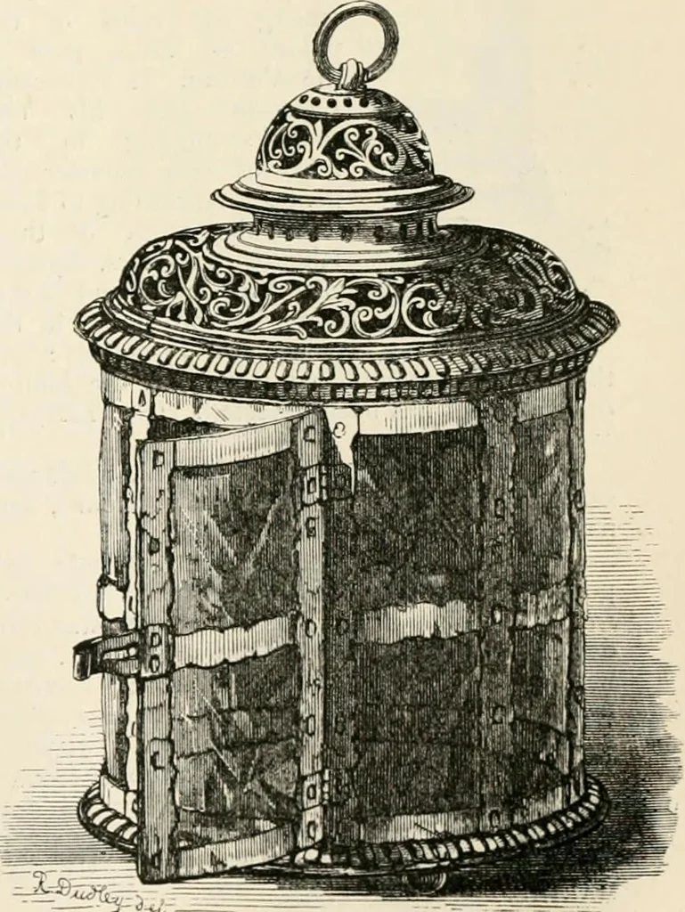 An illustration from An illustrated dictionary of words used in art and archaeology. Explaining terms frequently used in works on architecture, arms, bronzes, Christian art, colour, costume, decoration, devices, emblems, heraldry, lace, personal ornaments, pottery, painting, sculpture, &c, with their derivations, 1883, leaf 206