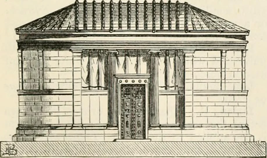 An illustration from An illustrated dictionary of words used in art and archaeology. Explaining terms frequently used in works on architecture, arms, bronzes, Christian art, colour, costume, decoration, devices, emblems, heraldry, lace, personal ornaments, pottery, painting, sculpture, &c, with their derivations, 1883, leaf 210