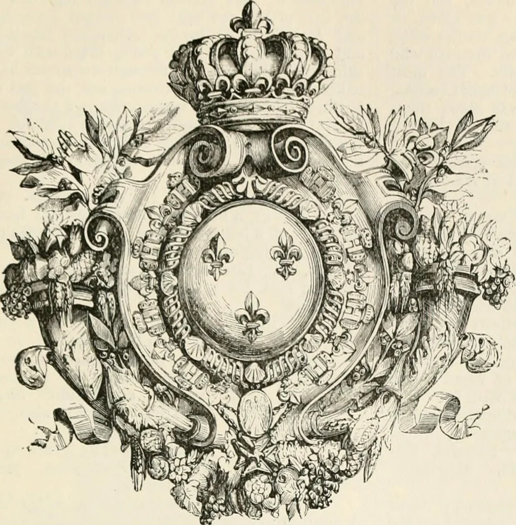 An illustration from An illustrated dictionary of words used in art and archaeology. Explaining terms frequently used in works on architecture, arms, bronzes, Christian art, colour, costume, decoration, devices, emblems, heraldry, lace, personal ornaments, pottery, painting, sculpture, &c, with their derivations, 1883, leaf 216