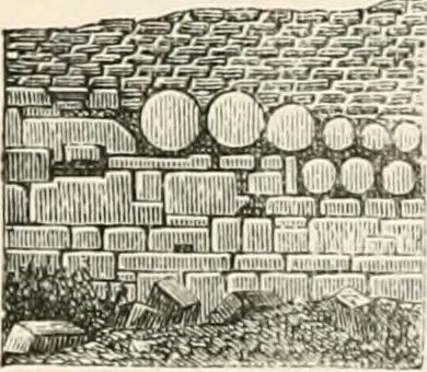 An illustration from An illustrated dictionary of words used in art and archaeology. Explaining terms frequently used in works on architecture, arms, bronzes, Christian art, colour, costume, decoration, devices, emblems, heraldry, lace, personal ornaments, pottery, painting, sculpture, &c, with their derivations, 1883, leaf 219