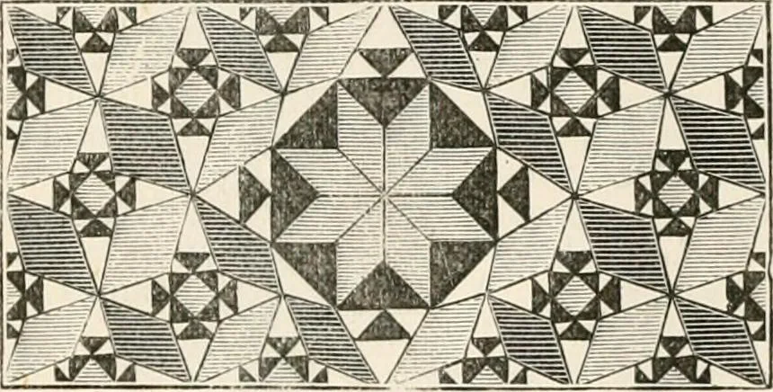 An illustration from An illustrated dictionary of words used in art and archaeology. Explaining terms frequently used in works on architecture, arms, bronzes, Christian art, colour, costume, decoration, devices, emblems, heraldry, lace, personal ornaments, pottery, painting, sculpture, &c, with their derivations, 1883, leaf 223