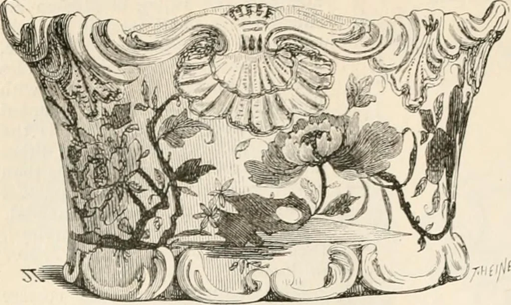 An illustration from An illustrated dictionary of words used in art and archaeology. Explaining terms frequently used in works on architecture, arms, bronzes, Christian art, colour, costume, decoration, devices, emblems, heraldry, lace, personal ornaments, pottery, painting, sculpture, &c, with their derivations, 1883, leaf 229