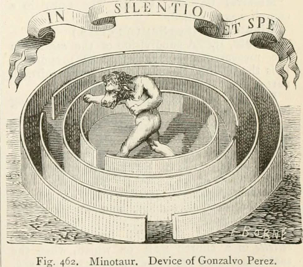 An illustration from An illustrated dictionary of words used in art and archaeology. Explaining terms frequently used in works on architecture, arms, bronzes, Christian art, colour, costume, decoration, devices, emblems, heraldry, lace, personal ornaments, pottery, painting, sculpture, &c, with their derivations, 1883, leaf 230