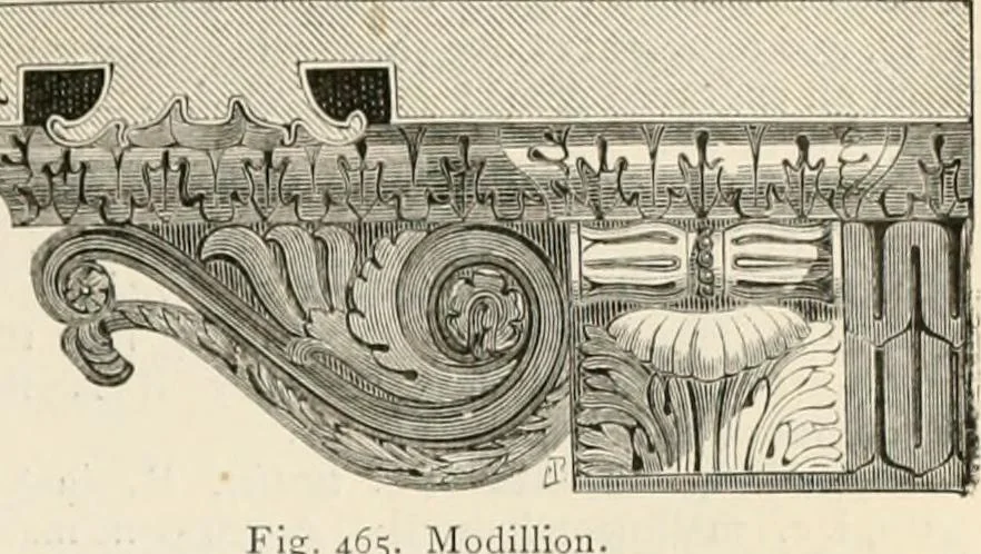 An illustration from An illustrated dictionary of words used in art and archaeology. Explaining terms frequently used in works on architecture, arms, bronzes, Christian art, colour, costume, decoration, devices, emblems, heraldry, lace, personal ornaments, pottery, painting, sculpture, &c, with their derivations, 1883, leaf 232
