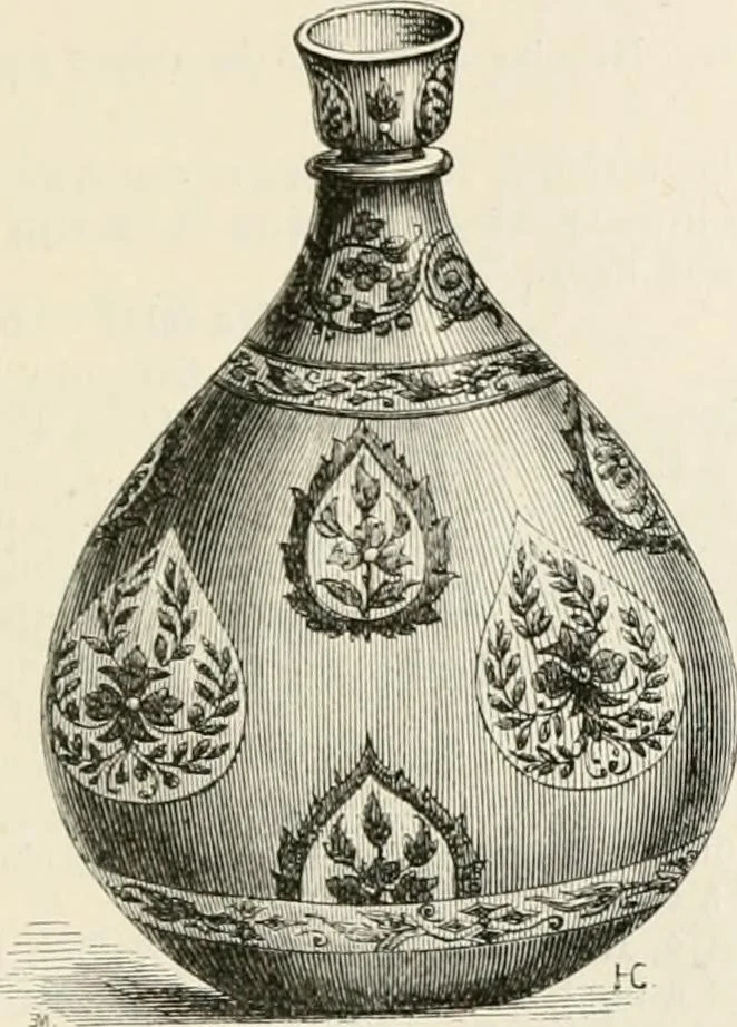 An illustration from An illustrated dictionary of words used in art and archaeology. Explaining terms frequently used in works on architecture, arms, bronzes, Christian art, colour, costume, decoration, devices, emblems, heraldry, lace, personal ornaments, pottery, painting, sculpture, &c, with their derivations, 1883, leaf 238