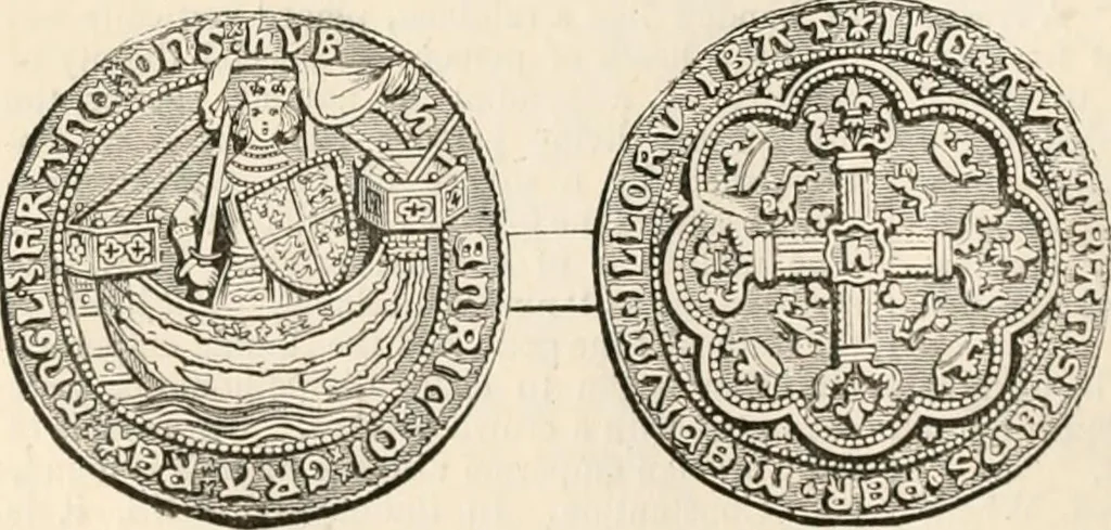 An illustration from An illustrated dictionary of words used in art and archaeology. Explaining terms frequently used in works on architecture, arms, bronzes, Christian art, colour, costume, decoration, devices, emblems, heraldry, lace, personal ornaments, pottery, painting, sculpture, &c, with their derivations, 1883, leaf 243