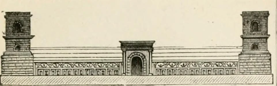 An illustration from An illustrated dictionary of words used in art and archaeology. Explaining terms frequently used in works on architecture, arms, bronzes, Christian art, colour, costume, decoration, devices, emblems, heraldry, lace, personal ornaments, pottery, painting, sculpture, &c, with their derivations, 1883, leaf 252